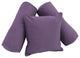 Double-Corded Solid Twill Throw Pillows With Inserts, Set of 3, Grape