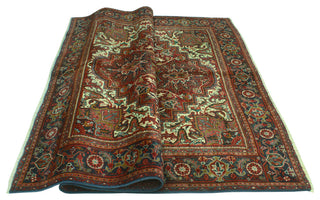 Fine Vintage Heriz Esra Red/Ivory Rug, 6'9 x 9'5