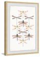 "Dragonfly Rows" Framed Painting Print, 12"x18"