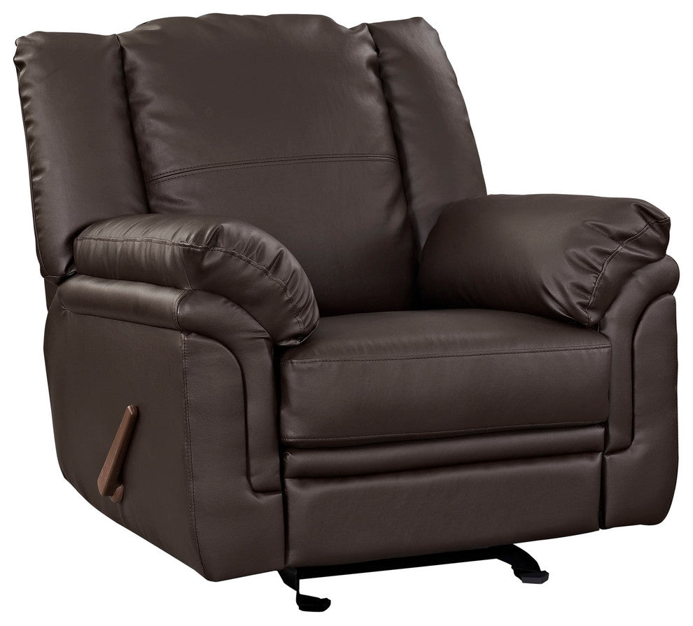 Modern Contemporary Living Room Recliner Brown
