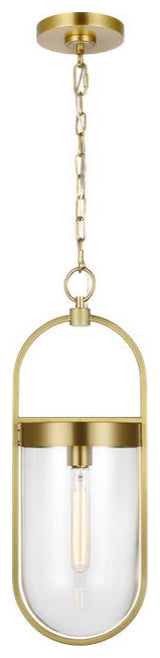 Generation Lighting, CP1371BBS, Small Pendant, Burnished Brass
