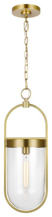 Generation Lighting, CP1371BBS, Small Pendant, Burnished Brass