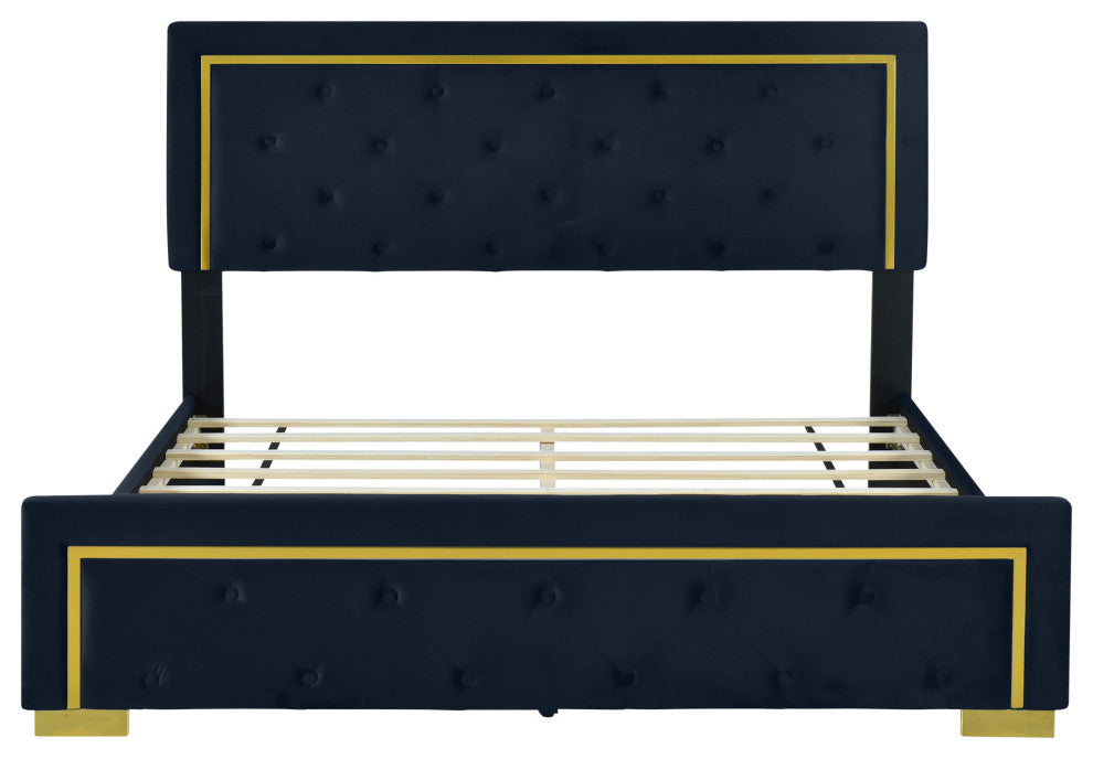 Gewnee Queen Size Upholstered Platform Bed