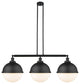 INNOVATIONS 213-BK-HFS-121-BK 3-Light Island Light Matte Black