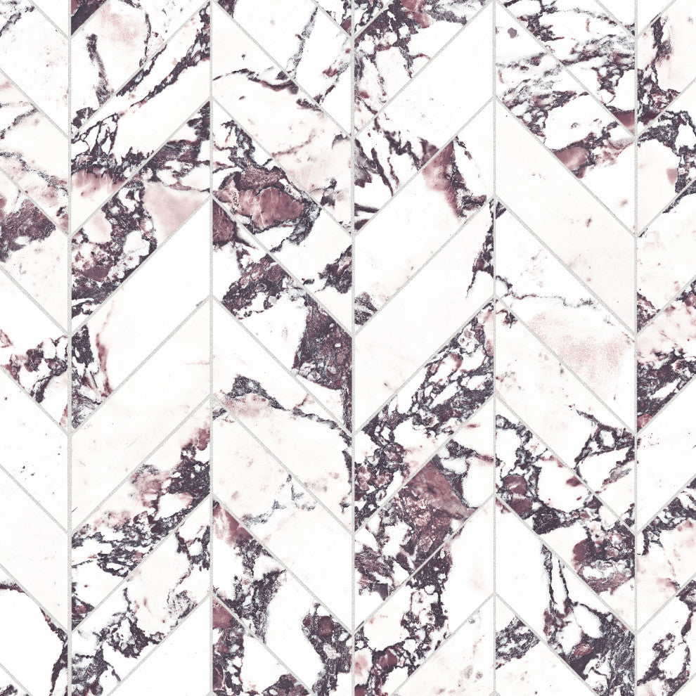 Touche Chevron Rubis Porcelain Floor/Wall Tile