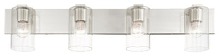 Livex Lighting Zurich 4 Light Brushed Nickel Large Vanity Sconce