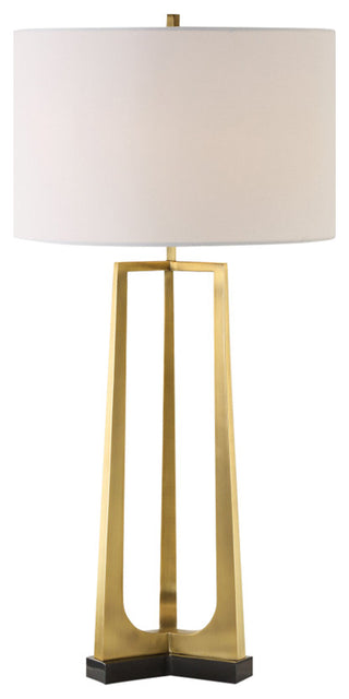 Uttermost Crossroads Brass Table Lamp