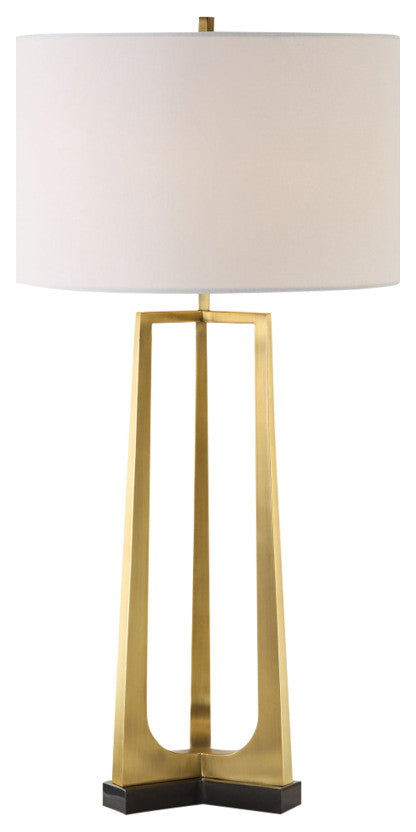 Uttermost Crossroads Brass Table Lamp