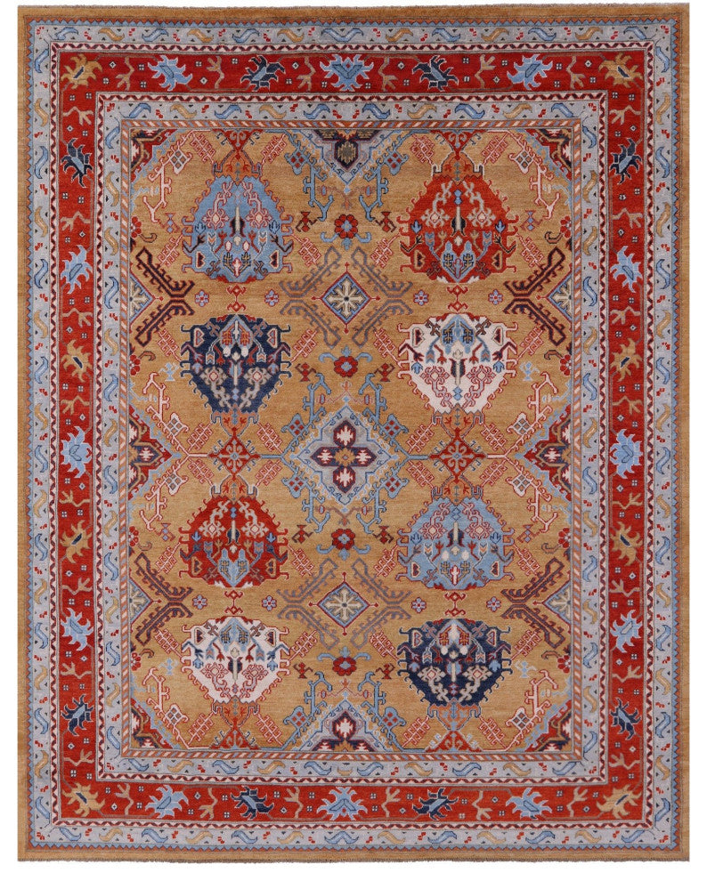 Super Kazak Handmade Wool Rug 8' 0" X 10' 0" Q9501