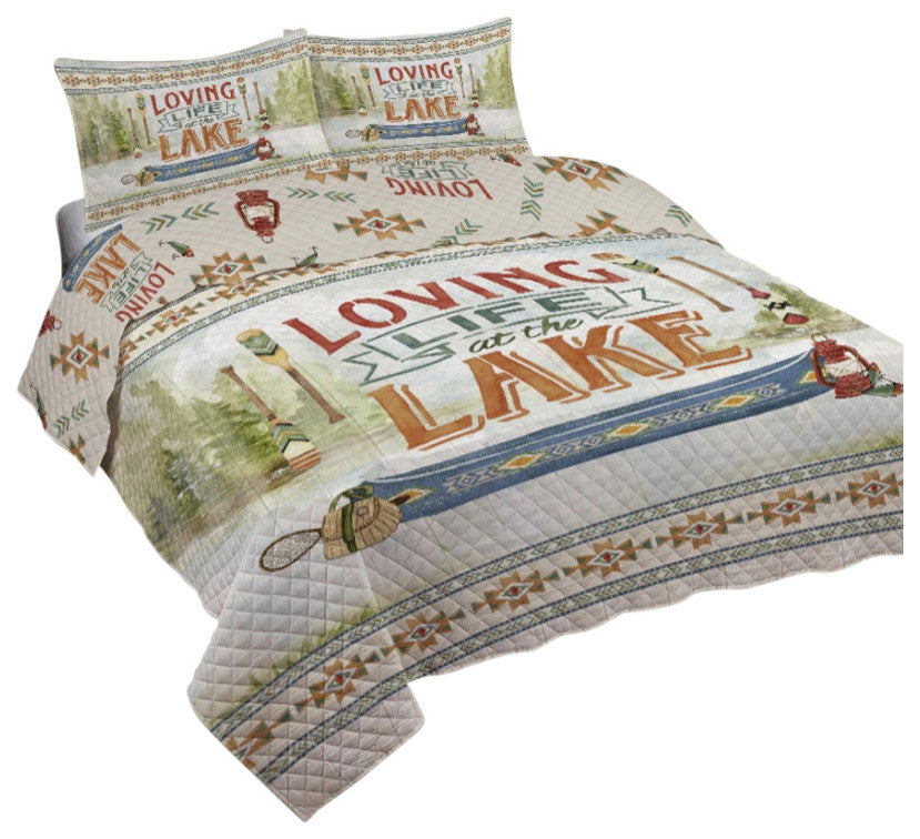 Loving Life At The Lake King Quilt Set