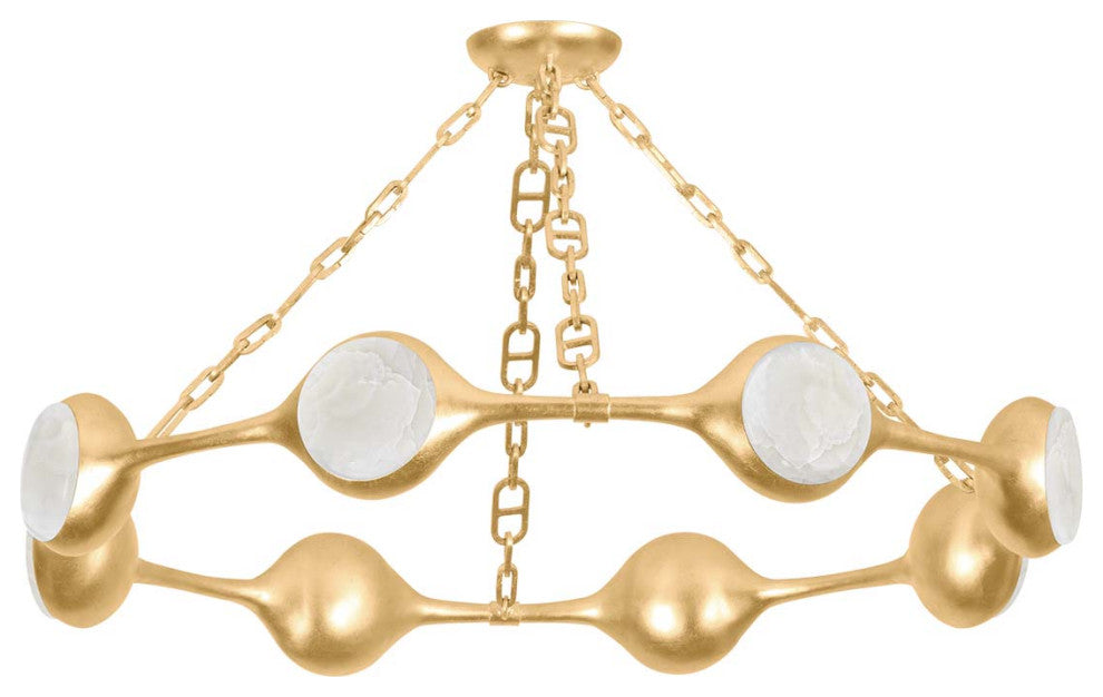 Corbett Lighting 465-40 Riviere 40"W LED Ring Chandelier - Vintage Gold Leaf