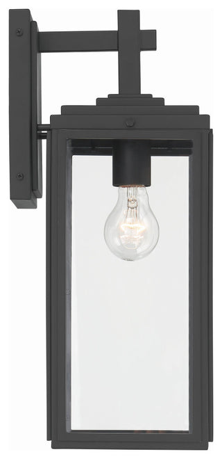 Byron 1-Light Matte Black Outdoor Wall Mount