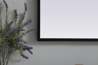 Metal Frame Arch Mirror 33X42 Inch, Black