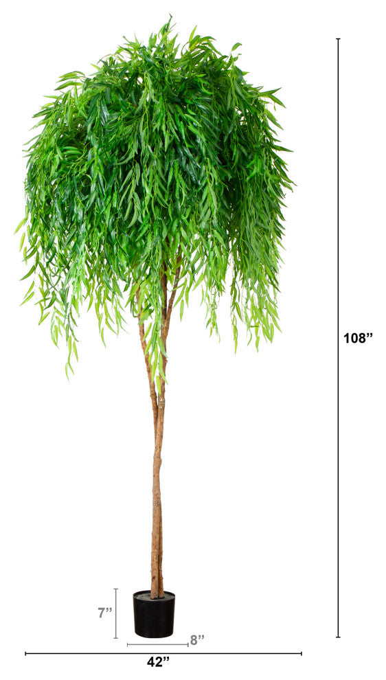 9ft. Willow Artificial Tree, Real Touch