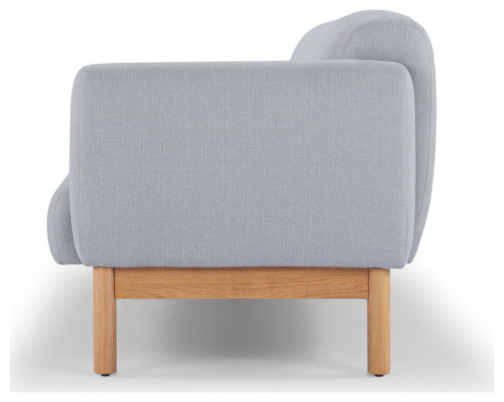 Metro, Tulum 3 Seater Sofa, Light Gray