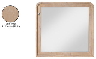 Fluted Bedroom Set CH/D/M/S, Natural, Mirror