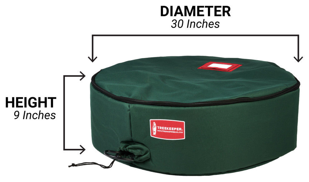 30" Padded Christmas Wreath Storage Container
