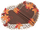 Harvest Hues Embroidered Cutwork Fall Placemats, 13"x19", Set of 4