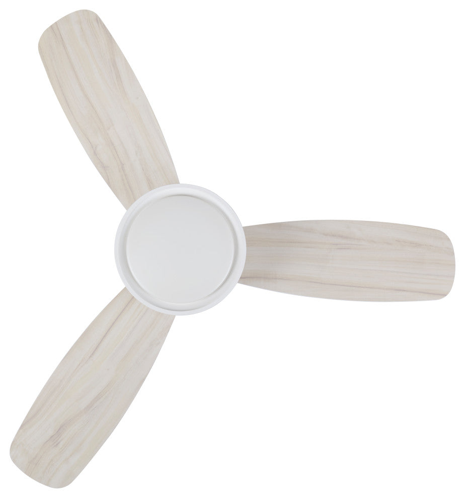 Lucci Air Flusso 52" Light With Remote Ceiling Fan, White