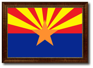 Arizona State Flag Canvas Print, 21"x30"