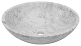 Carrara White Marble Vessel Sink