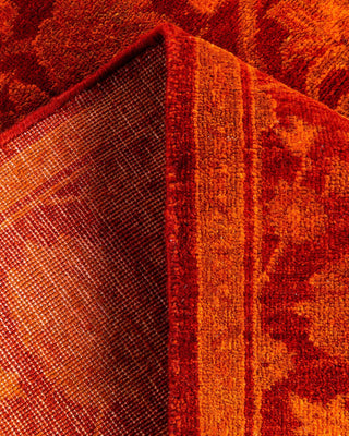 Overdyed, One-of-a-Kind Hand-Knotted Area Rug Orange, 3'1"x5'0"