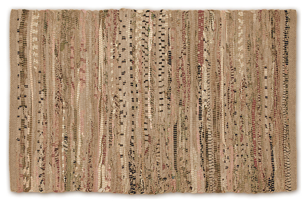 DII Multi Taupe Rag Rug 50x80 Cm