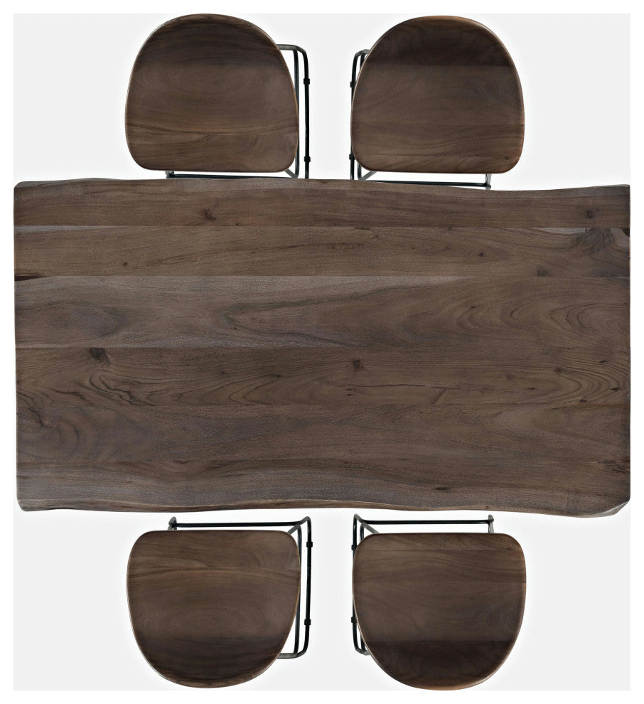 Nature's Edge 52" 5-Piece Counter Height Dining Set with Barstools - Slate