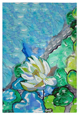 White Lily Guest Towel - Two Sets of Two (4 Total)