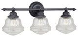 Huntley 3-Light Vanity, Oil Rubbed Bronze