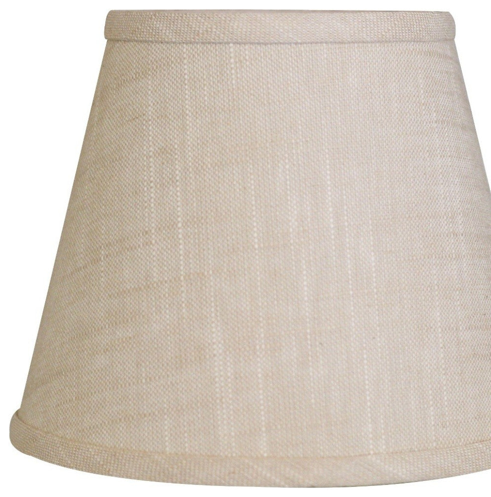 8" Light Wheat Hardback Empire Linen Lampshade