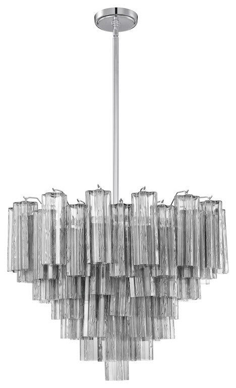 CRYSTORAMA Addis 12 Light Polished Chrome Chandelier