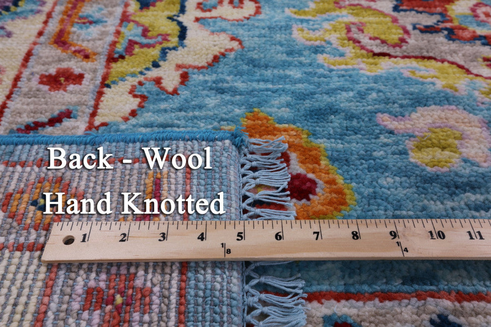 Turkish Oushak Hand Knotted Wool Rug 8' 3" X 9' 8" - Q16125