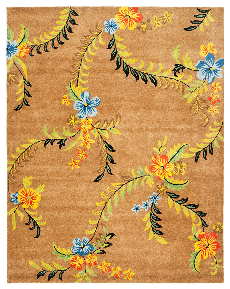 Safavieh Soho Soh734A Floral Rug, Brown/Multi, 9'6"x13'6"