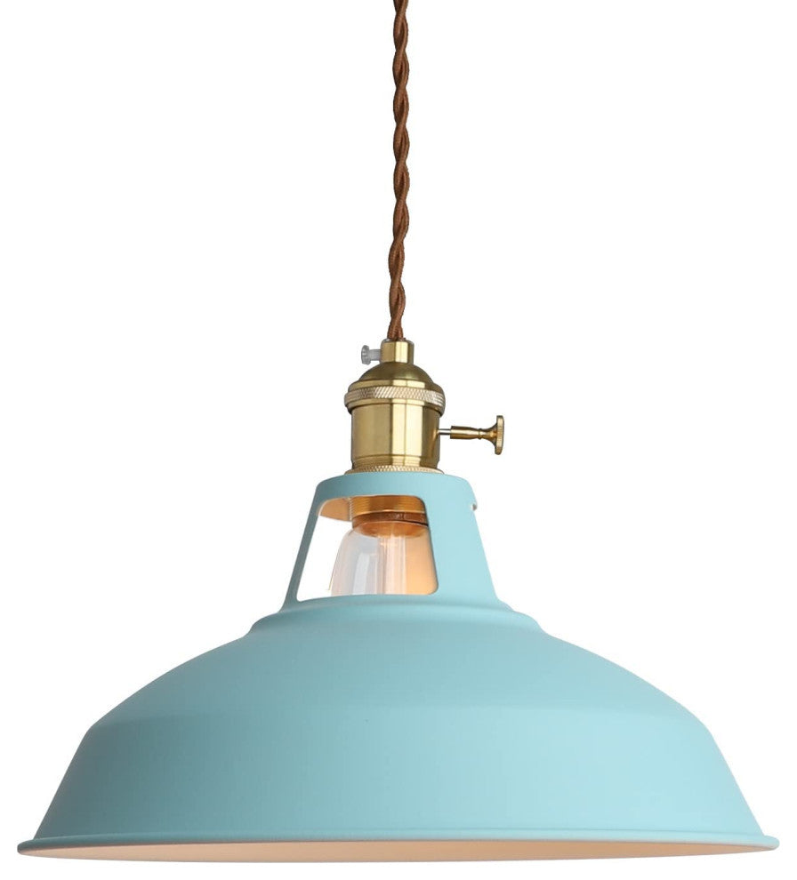 Blue Pendant Light Fixture for Kitchen Island Adjustable Pendant Lighting