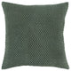 Olive Green Nubby Textured Modern Throw Pillow