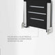 Seachrome SlimLine Folding Wall Mount Shower Seat, Matte Black With Silver
