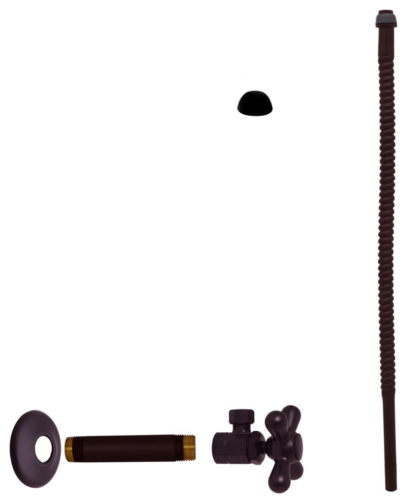 Supply Kit - 1/2" Ips X 3/8" Od X 15" Corrugated In Oil Rubbed Bronze, Oil Rubbed Bronze