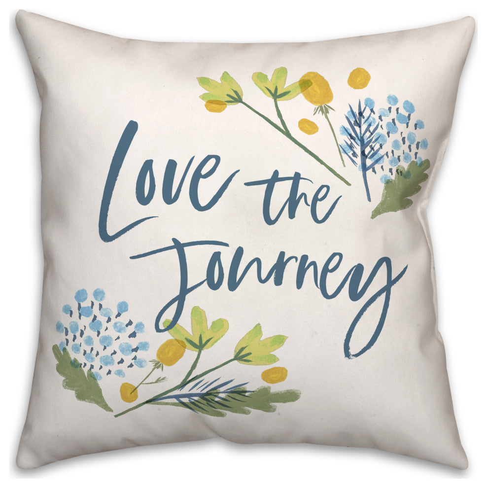 Love the Journey 18x18 Spun Poly Pillow