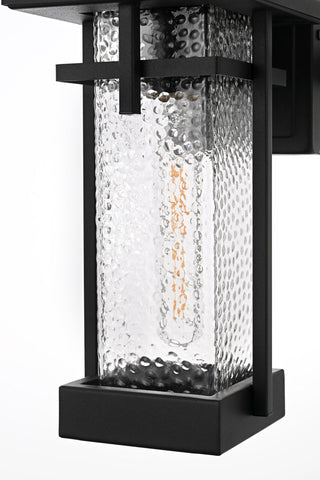 Elegant Lighting OD320W14 Cambria 14" Tall Outdoor Wall Sconce - Black