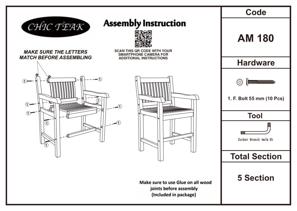 Teak Wood Elzas Counter Stool With Arms