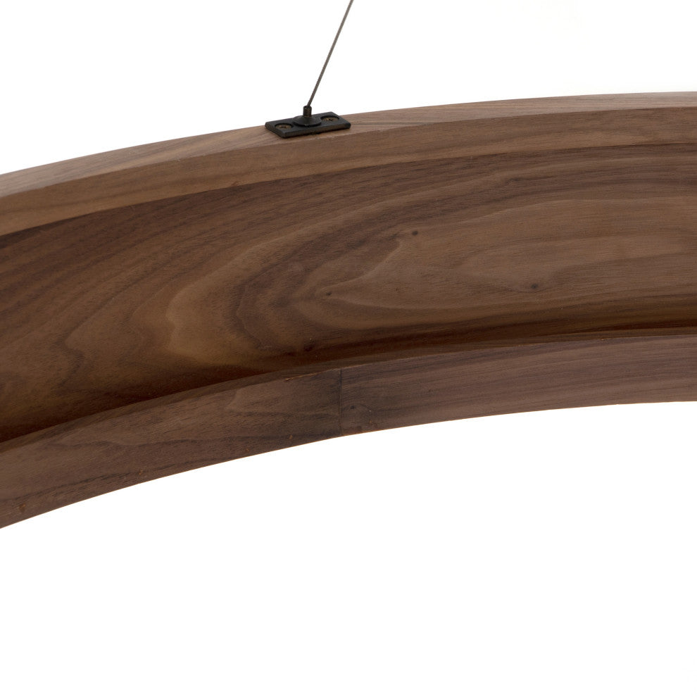 Baum Small Chandelier, Dark Walnut