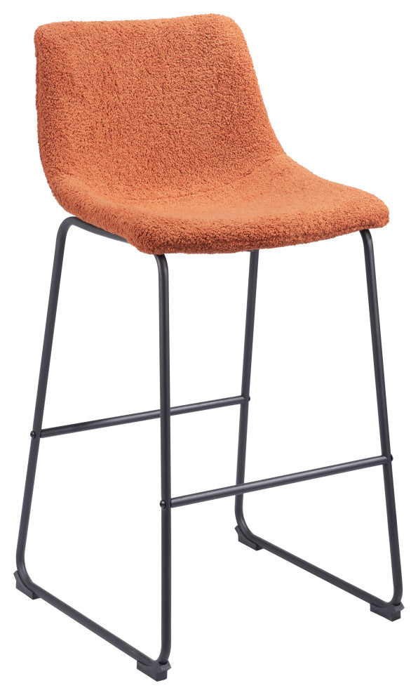 Smart Bar Chair, Set of 2 Burnt Orange
