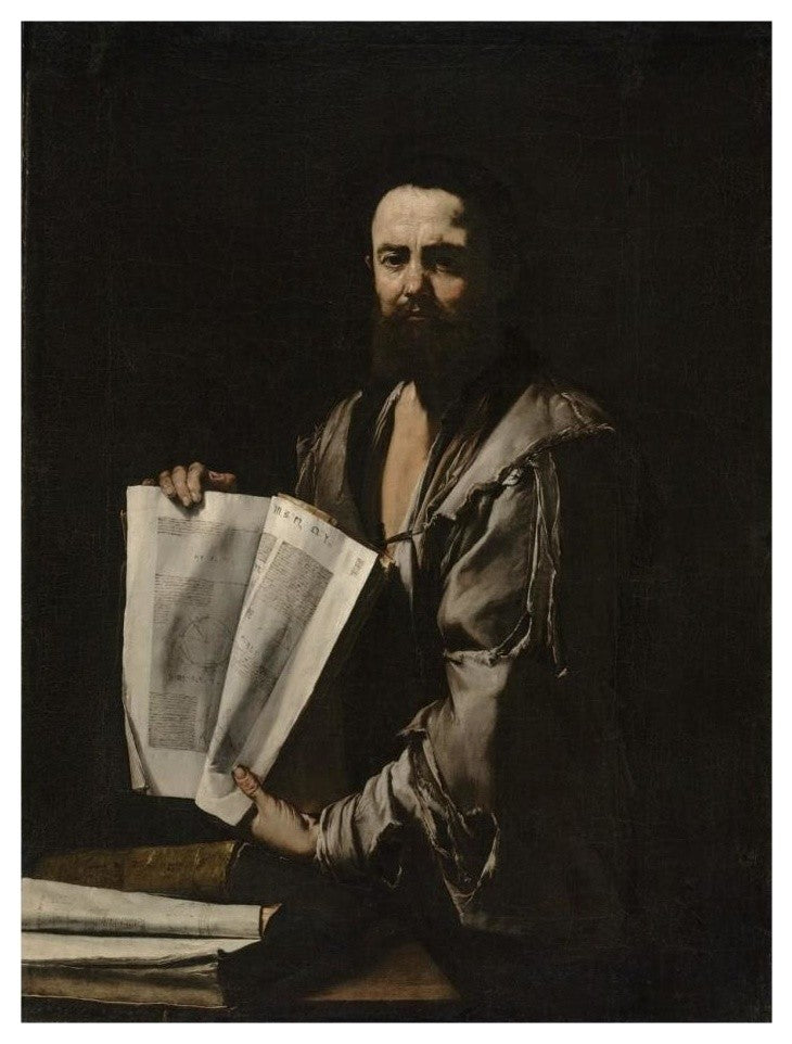 "Euclid" Digital Paper Print by Jusepe de Ribera, 20"x26"