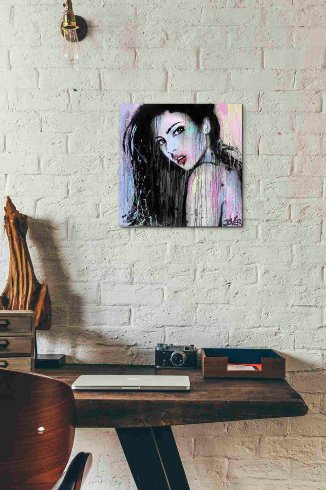 Epic Graffiti "Wild Orchid" by Loui Jover, Giclee Canvas Wall Art, 12"x12"