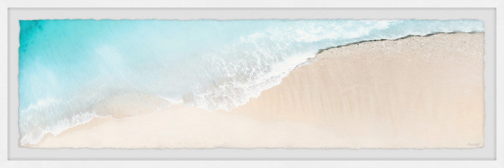"Waves of Change" Framed Painting Print, 30x10
