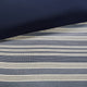 Madison Park Farmhouse Comforter Duvet Cover Set With Insert, Blue, Blue, King