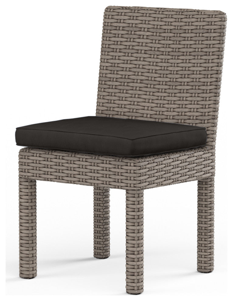 Coronado With Plush Comfort Armless Outdoor Dining Chair (Set Of 2)