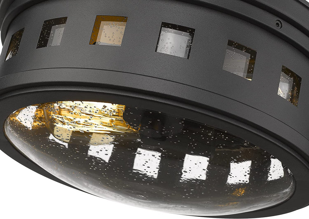 2 Light Flush Mount Ceiling Lamp, Industrial