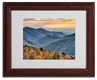 'Shenandoah Autumn' Matted Framed Canvas Art by Pierre Leclerc
